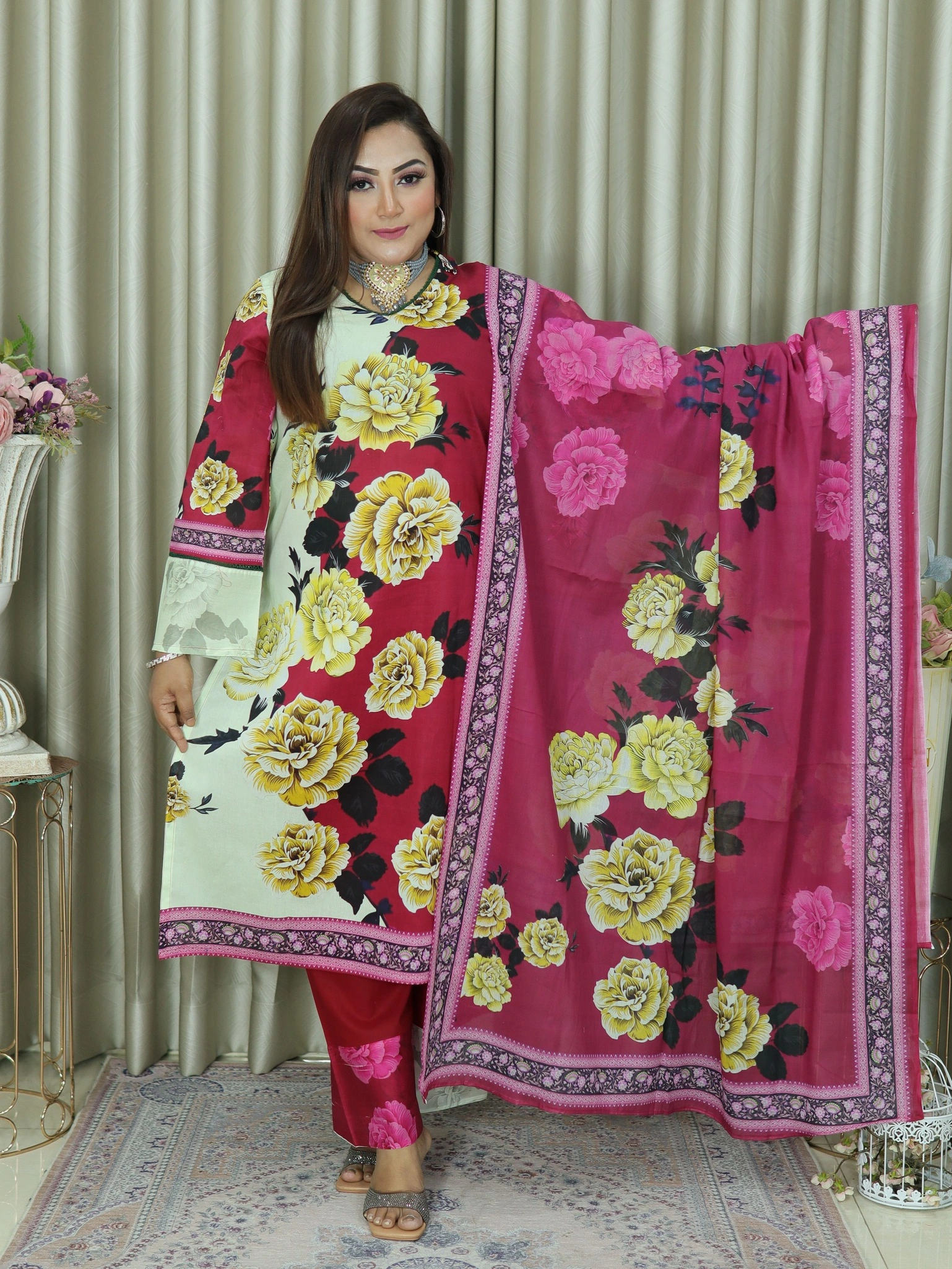 CBU SWISS LAWN 1411 RED COLOUR (3)