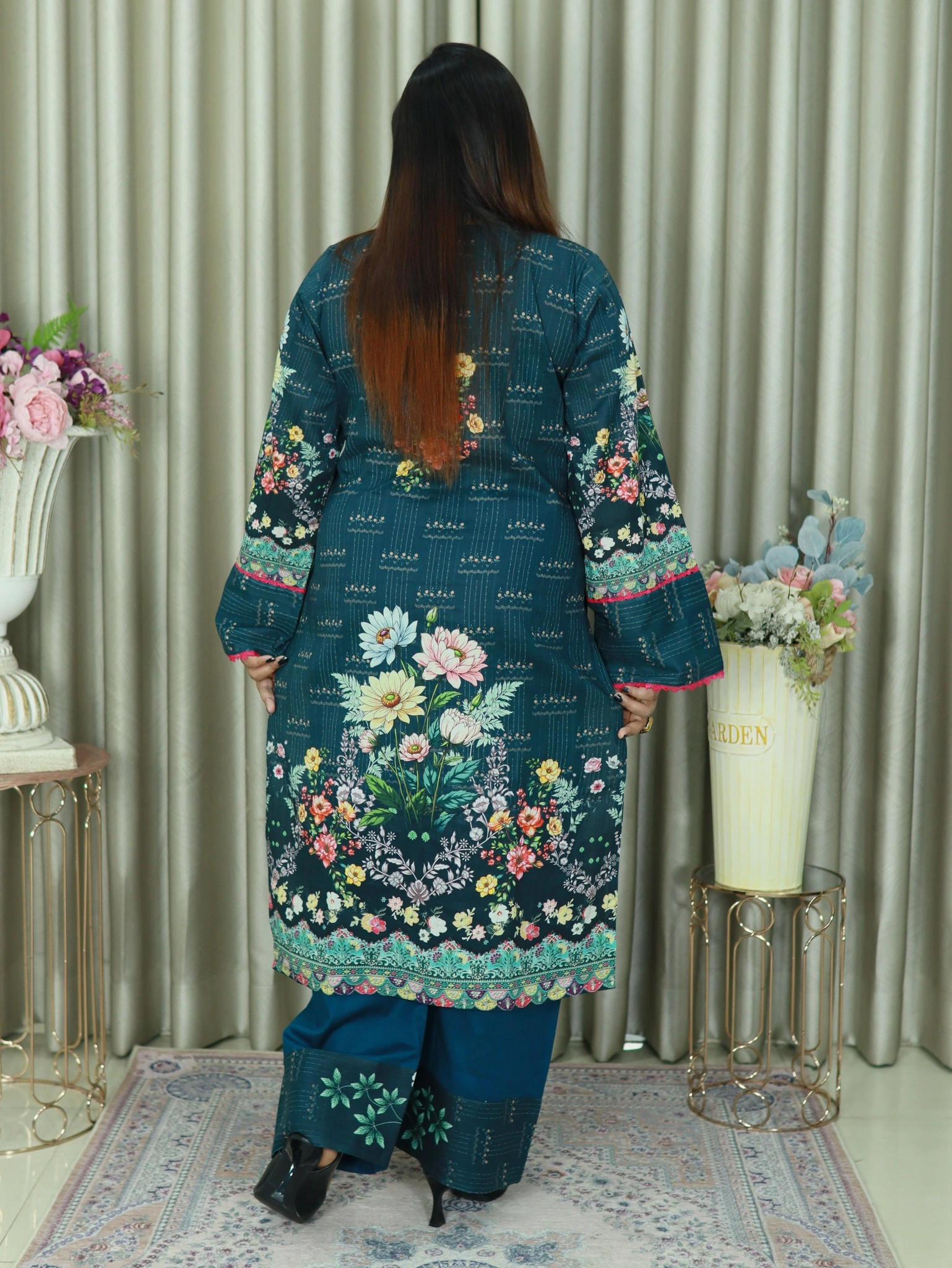 ELEGENT INSPIRED MALHAR LAWN EMBODARY 107 SEA GRREN COLOUR (7)